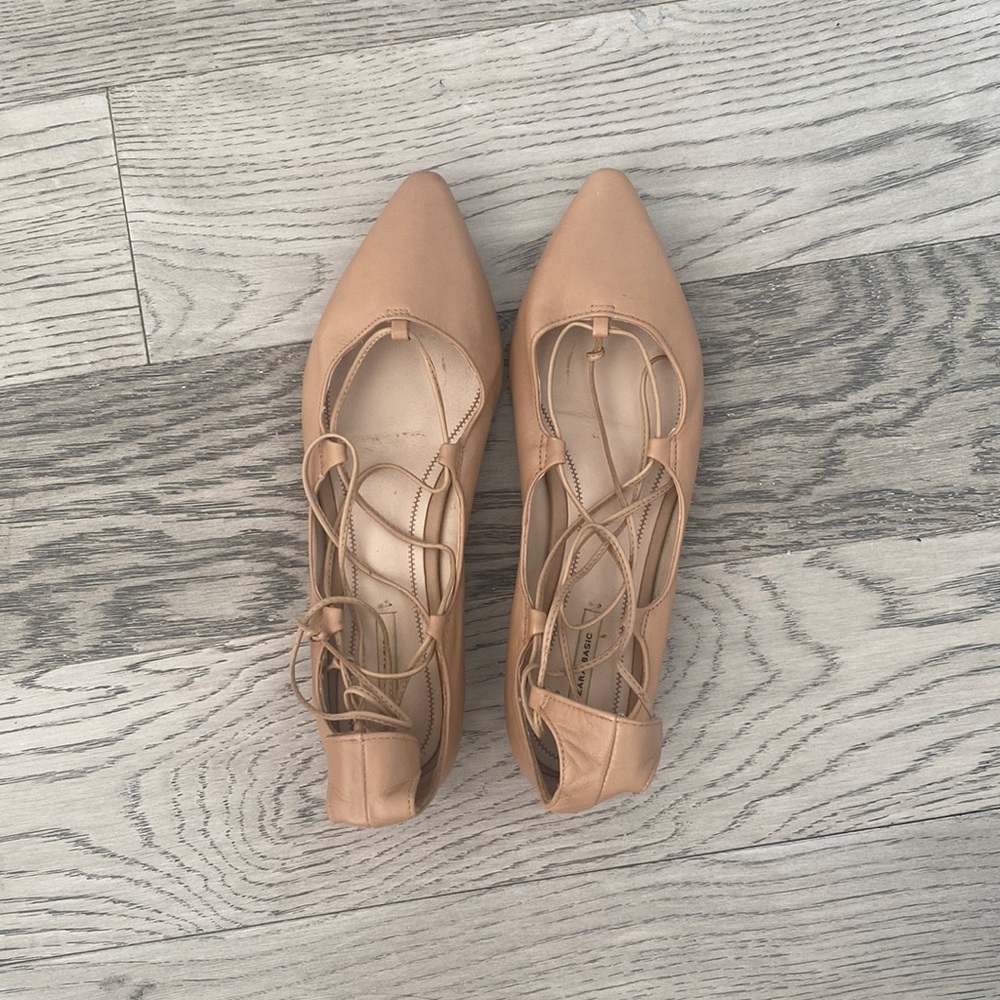 ZARA Lace-up Sandals